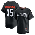 STECN B.Orioles #35 Adley Rutschman Player Black City Connect Limited Home Game Stitched Jerseys