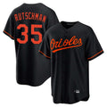STECN B.Orioles #35 Adley Rutschman Black Home Game Stitched Jerseys