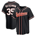 STECN B.Orioles #35 Adley Rutschman Black Out Home Game Stitched Jerseys