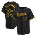 STECN B.Orioles #35 Adley Rutschman Player Black Snake Skin City Home Game Stitched Jerseys