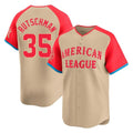 STECN B.Orioles #35 Adley Rutschman Cream American League All-Star Limited Home Game Stitched Jerseys