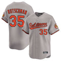 STECN B.Orioles #35 Adley Rutschman Player Gray Home Game Stitched Jerseys