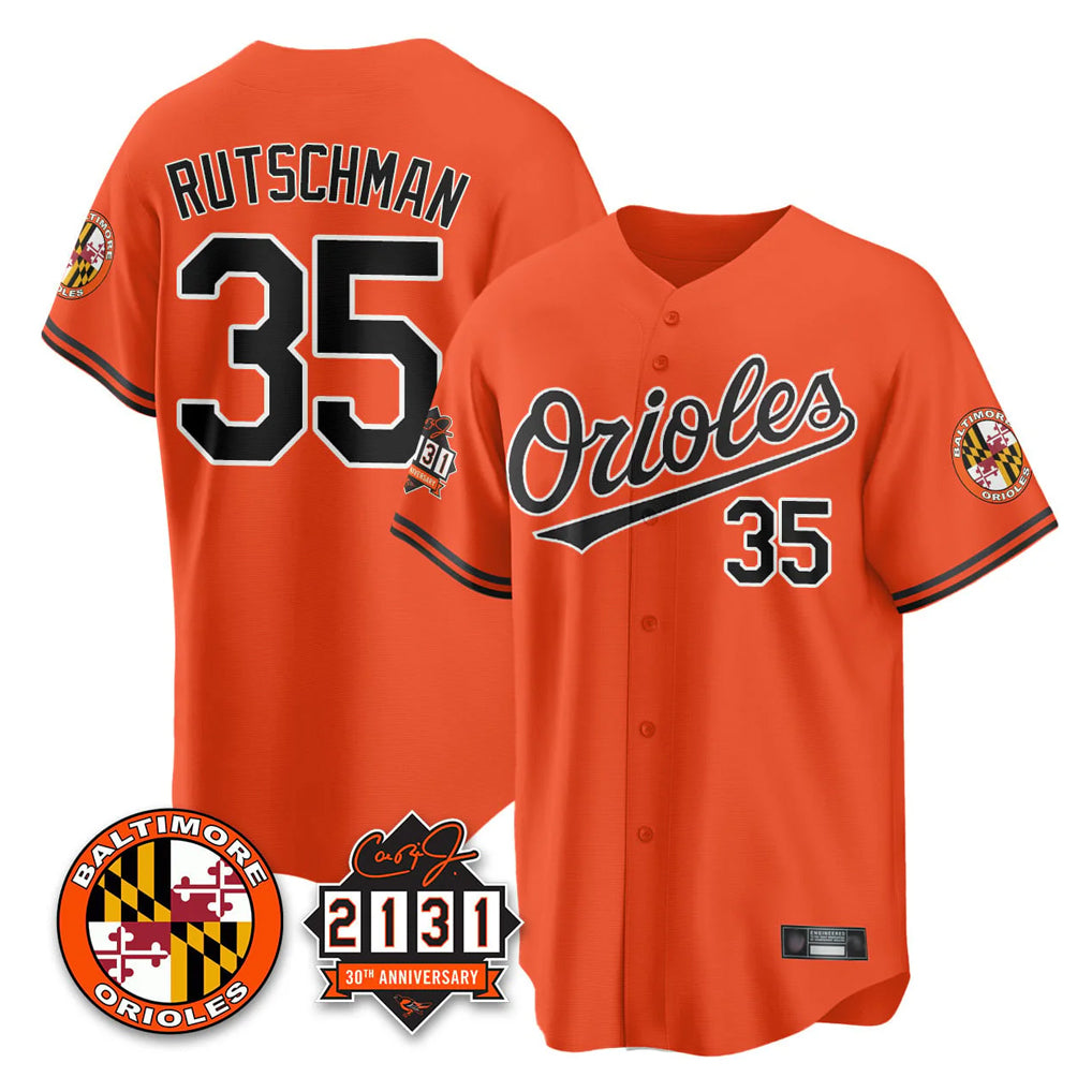 STECN B.Orioles #35 Adley Rutschman Player Gray Home Game Stitched Jerseys