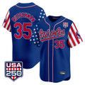 STECN B.Orioles #35 Adley Rutschman Royal USA 250 Independence Day Vapor Premier Limited Home Game Stitched Jerseys