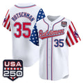 STECN B.Orioles #35 Adley Rutschman White USA 250 Independence Day Vapor Premier Limited Home Game Stitched Jerseys