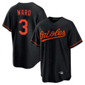 STECN B.Orioles #3 Taylor Ward Player Black Home Game Stitched Jerseys