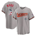 STECN B.Orioles #3 Taylor Ward Player Gray USA 250 Fourth of July Home Game Stitched Jerseys