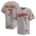 STECN B.Orioles #7 Jackson Holliday Player Gray Limited Home Game Stitched Jerseys