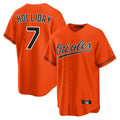 STECN B.Orioles #7 Jackson Holliday Player Orange Home Game Stitched Jerseys