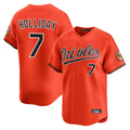 STECN B.Orioles #7 Jackson Holliday Player Orange Limited Home Game Stitched Jerseys