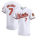 STECN B.Orioles #7 Jackson Holliday Player White Limited Elite Home Game Stitched Jerseys