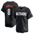 STECN B.Orioles #8 Cal Ripken Player Black City Connect Limited Home Game Stitched Jerseys