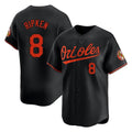 STECN B.Orioles #8 Cal Ripken Player Black Limited Home Game Stitched Jerseys