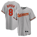 STECN B.Orioles #8 Cal Ripken Player Gray Home Game Stitched Jerseys