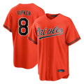 STECN B.Orioles #8 Cal Ripken Player Orange Home Game Stitched Jerseys