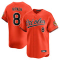 STECN B.Orioles #8 Cal Ripken Player Orange Limited Home Game Stitched Jerseys