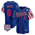 STECN B.Orioles #8 Cal Ripken Player Royal USA 250 Independence Day Vapor Premier Limited Home Game Stitched Jerseys