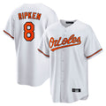 STECN B.Orioles #8 Cal Ripken Player White Home Game Stitched Jerseys