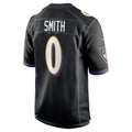 STECN B.Ravens #0 Roquan Smith Player Black Alternate Home Game Stitched Jerseys