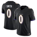 STECN B.Ravens #0 Roquan Smith Player Black Vapor F.U.S.E. Limited Stitched Jerseys