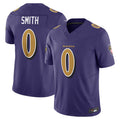 STECN B.Ravens #0 Roquan Smith Player Purple Vapor F.U.S.E. Limited Stitched Jerseys