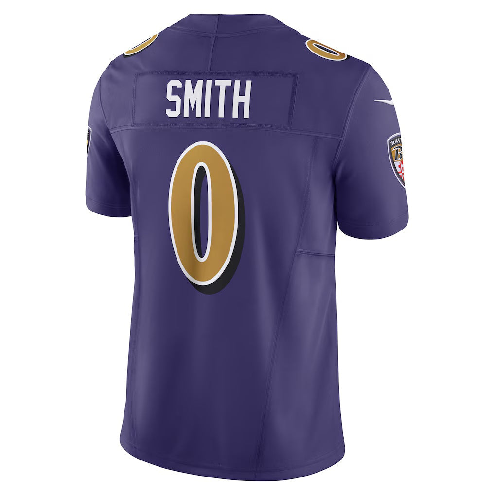 STECN B.Ravens #0 Roquan Smith Purple Alternate 2 Vapor F.U.S.E. Limited Stitched Jerseys