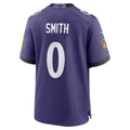 STECN B.Ravens #0 Roquan Smith Purple Team Game Stitched Jerseys