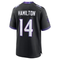STECN B.Ravens #14 Kyle Hamilton Black Alternate Game Stitched Jerseys