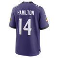 STECN B.Ravens #14 Kyle Hamilton Purple Team Game Stitched Jerseys