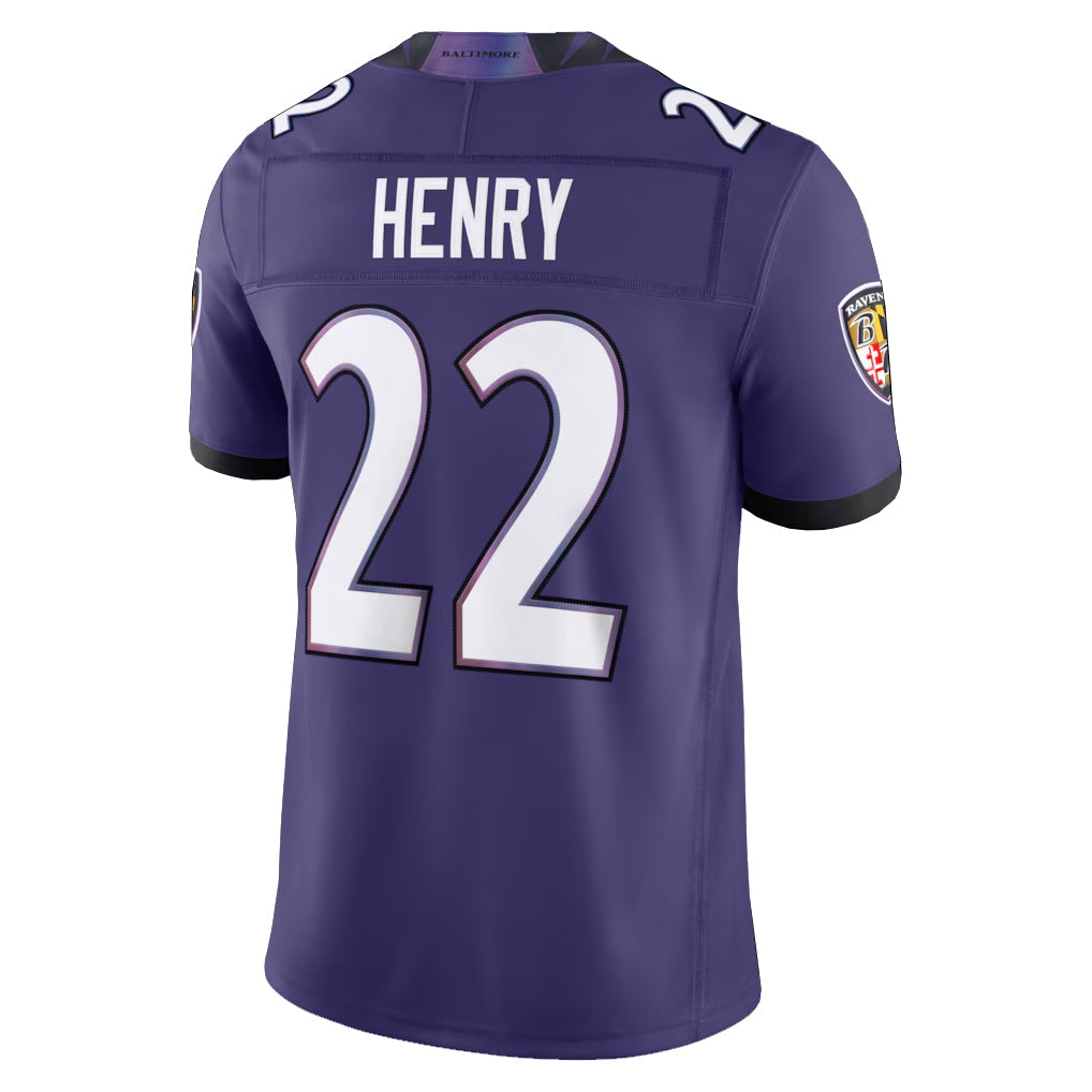 STECN B.Ravens #22 Derrick Henry Player Purple Limited Elite Home Game Stitched Jerseys