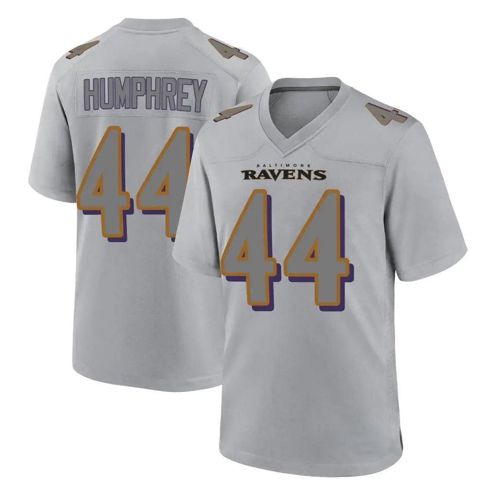 STECN B.Ravens #44 Marlon Humphrey Player Gray Replica Limited Stitched Jerseys