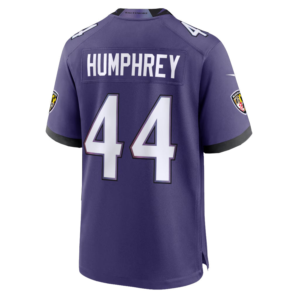 STECN B.Ravens #44 Marlon Humphrey Player Purple Home Game Stitched Jerseys