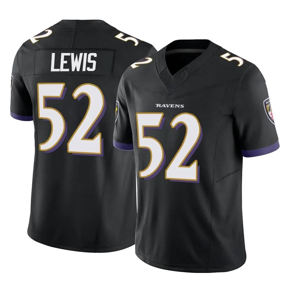 STECN B.Ravens #52 Ray Lewis Player Black Vapor F.U.S.E. Limited Game Stitched Jerseys