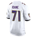 STECN B.Ravens #71 Olaivavega Ioane Player White Alternate Home Stitched Jerseys