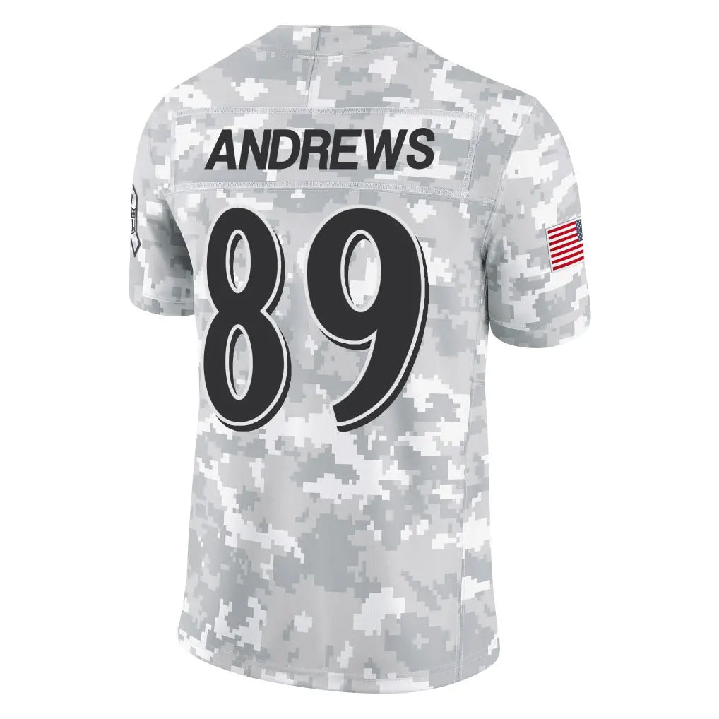 STECN B.Ravens #89 Mark Andrews Player Arctic Camo Salute to Service Limited Stitched Jerseys