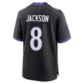 STECN B.Ravens #8 Lamar Jackson Black Alternate Game Stitched Jerseys