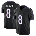 STECN B.Ravens #8 Lamar Jackson Player Black Limited Elite Home Game Stitched Jerseys