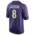 STECN B.Ravens #8 Lamar Jackson Player Purple Game Stitched Jerseys