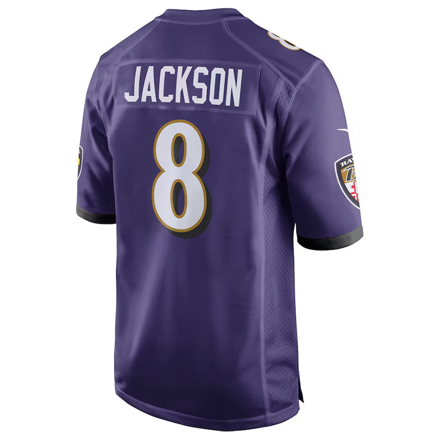 STECN B.Ravens #8 Lamar Jackson Player Purple Game Stitched Jerseys