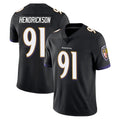 STECN B.Ravens #91 Trey Hendrickson Player Black Vapor Untouchable Limited Home Stitched Jerseys