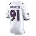 STECN B.Ravens #91 Trey Hendrickson Player White Alternate Home Game Stitched Jerseys
