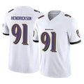 STECN B.Ravens #91 Trey Hendrickson Player White Vapor F.U.S.E. Limited Stitched Jerseys