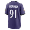 STECN B.Ravens #91 Trey Hendrickson Purple Team Game Stitched Jerseys