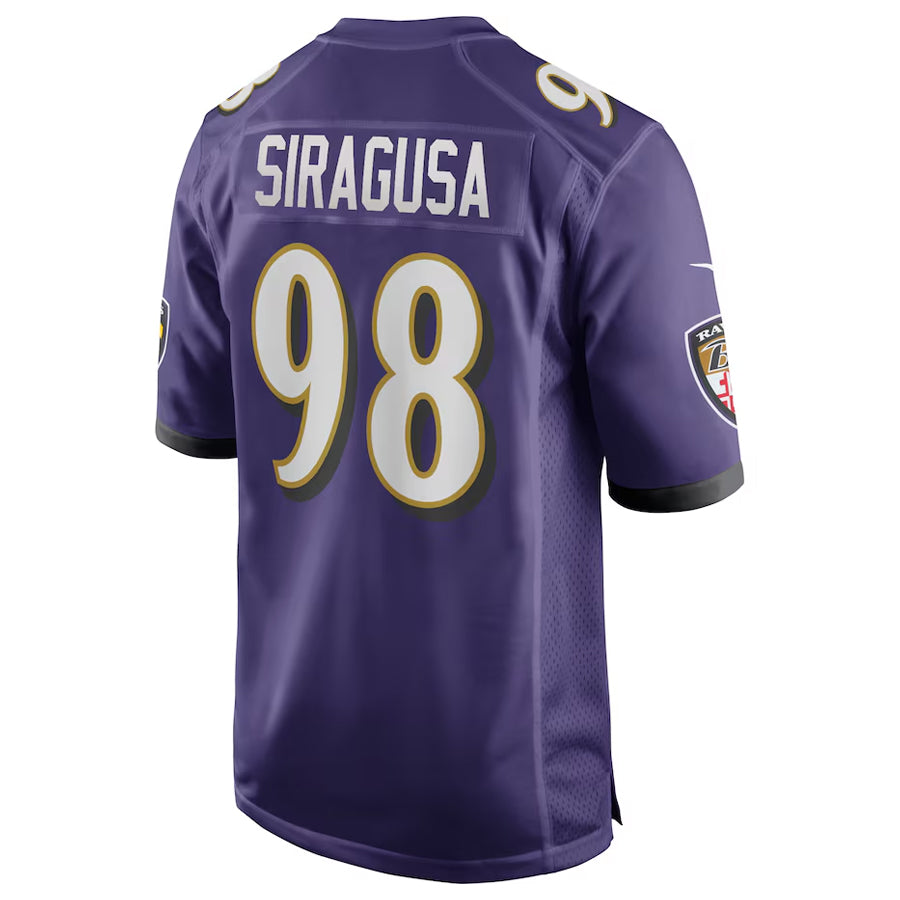 STECN B.Ravens #98 Tony Siragusa Player Purple Alternate Home Game Stitched Jerseys