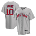 STECN B.Red Sox #10 Trevor Story Player Gray Road Home Game Stitched Jerseys