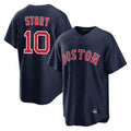STECN B.Red Sox #10 Trevor Story Player Navy Home Game Stitched Jerseys