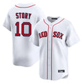 STECN B.Red Sox #10 Trevor Story Player White Limited Home Game Stitched Jerseys