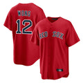 STECN B.Red Sox #12 Connor Wong Player Red Home Game Stitched Jerseys