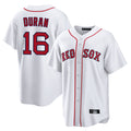 STECN B.Red Sox #16 Jarren Duran Player White Home Game Stitched Jersey