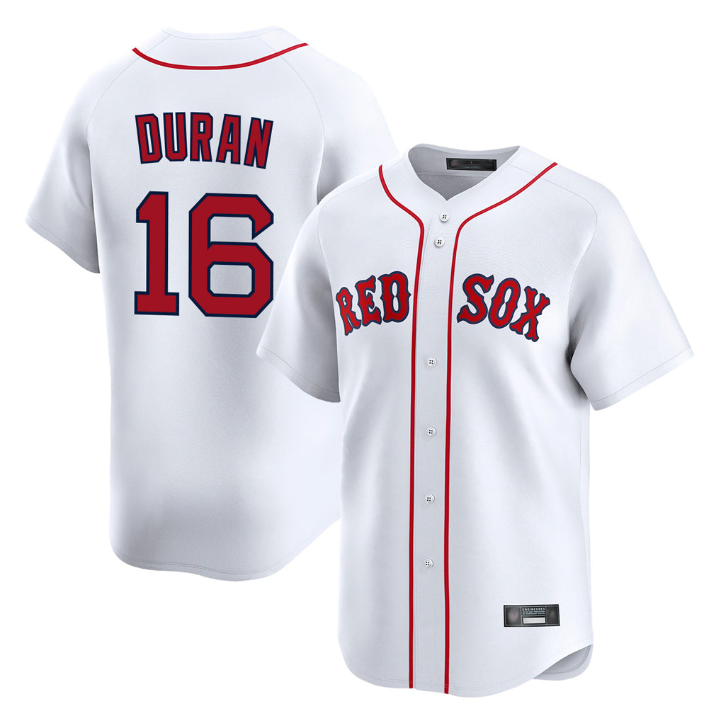 STECN B.Red Sox #16 Jarren Duran Player White Limited Home Game Stitched Jersey